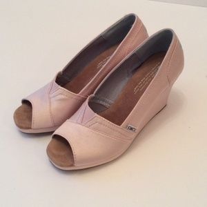 Toms Shoes | Light Pink Wedges By | Poshmark